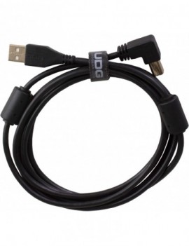 UDG U95004BL - ULTIMATE AUDIO CABLE USB 2.0 A-B BLACK ANGLED 1M