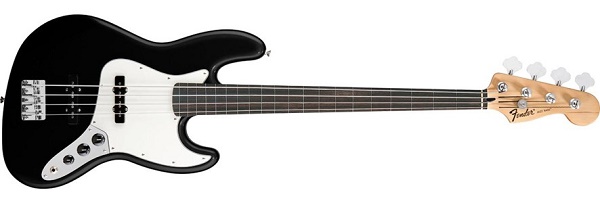 Standard Jazz Bass® Fretless, Rosewood Fingerboard, Black