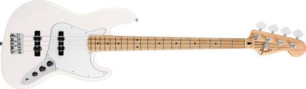 Standard Jazz Bass® Maple Fingerboard, Arctic White