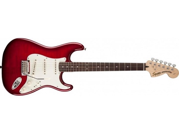 Standard Stratocaster® Flame Maple Top, Rosewood Fingerboard,Crimson Red Transparent