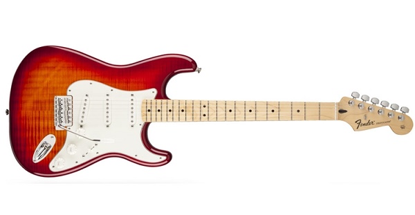 Standard Stratocaster® Plus Top, Maple Fingerboard, Aged Cherry Burst