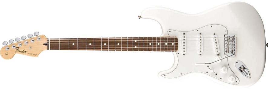 Standard Stratocaster® Rosewood Fingerboard, Arctic White, Left Handed