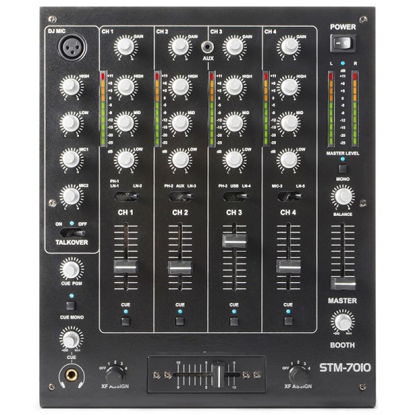 STM-7010 Mixer 4-CANALI DJ Mixer USB