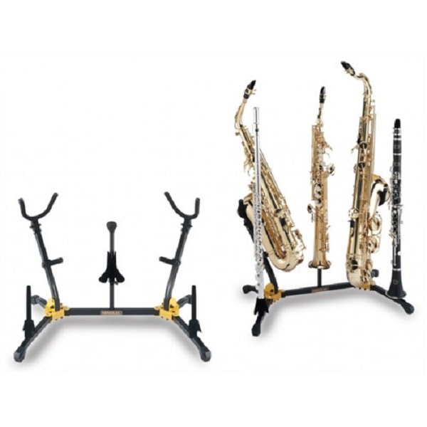 Supporto per 2 sax alto e/o tenore, 1 sax soprano, 2 flauti e/o clarinetti