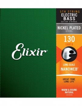 ELIXIR 15430 ELECTRIC BASS NICKEL PLATED STEEL NANOWEB