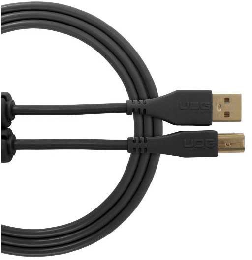 UDG U96001BL - ULTIMATE AUDIO CABLE USB 2.0 C-B BLACK STRAIGHT 1,5M