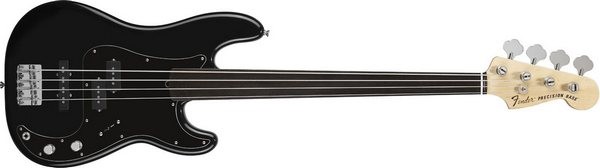Tony Franklin Fretless Precision Bass® Ebony Fingerboard, Black