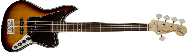 Vintage Modified Jaguar® Bass V Special (5-String), RW Fingerboard,3-Color Sunburst