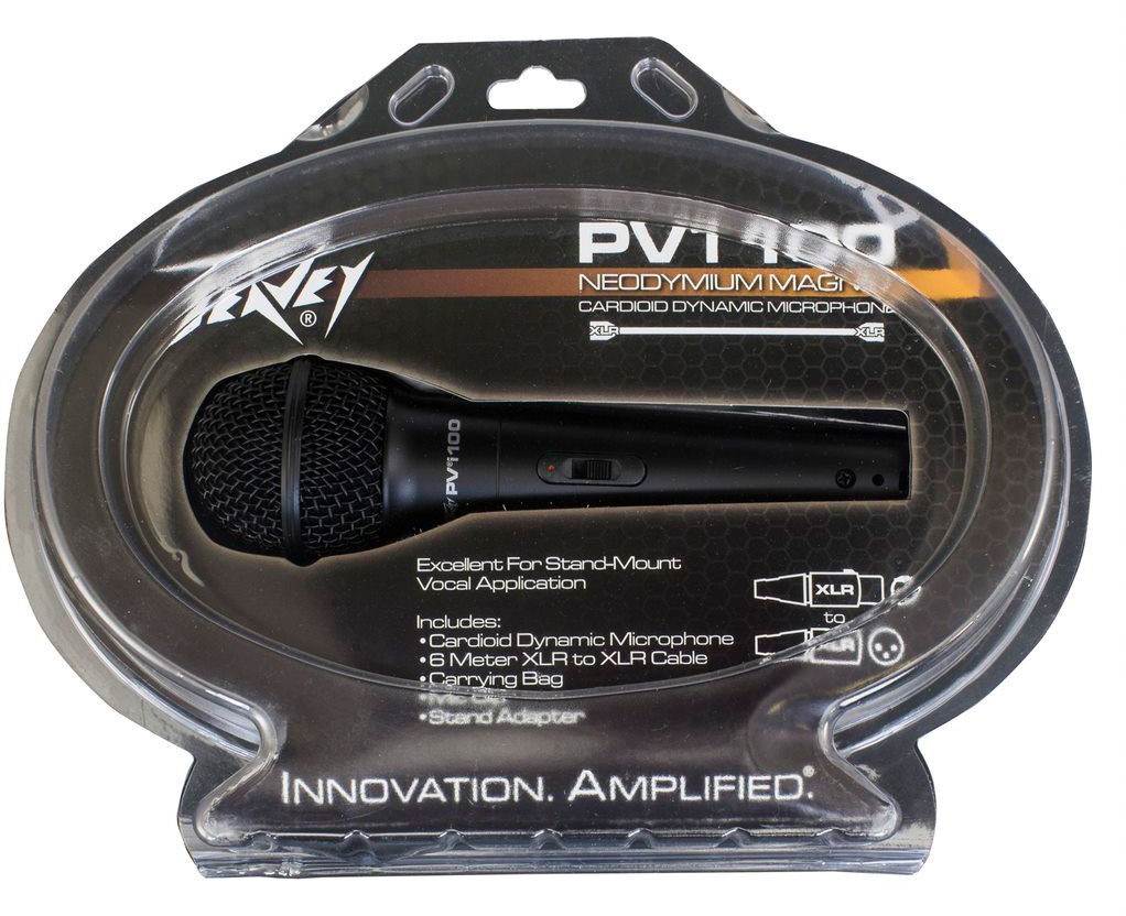 PEAVEY PV®I 100 MICROPHONE - XLR W/ CLAM SHELL