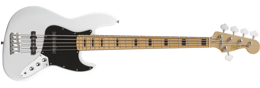 Vintage Modified Jazz Bass® V (5-String), Maple Fingerboard, OlympicWhite