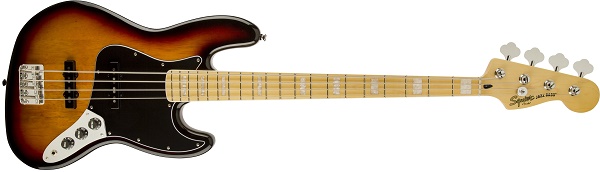 Vintage Modified Jazz Bass® ‘77, Maple Fingerboard, 3-Color Sunburst
