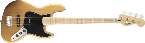 Vintage Modified Jazz Bass® ‘77, Maple Fingerboard, Amber