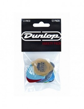 DUNLOP PVP101 LT/MED Variety pack (busta da 12 plettri)