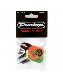 DUNLOP PVP112 Acoustic Variety Pack (busta da 12 plettri)