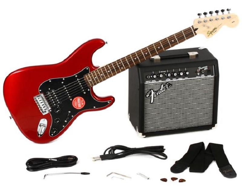 SQUIER AFFINITY SERIES™ STRATOCASTER® HSS CANDI APPLE RED PACK