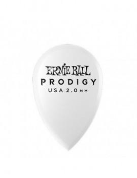 ERNIE BALL 9336 Plettri Prodigy Teardrop White 2,0 mm Busta 6