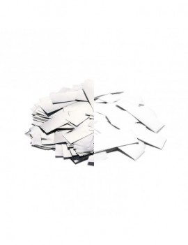 THE CONFETTI MAKER Slowfall confetti rectangles - White + Silver
