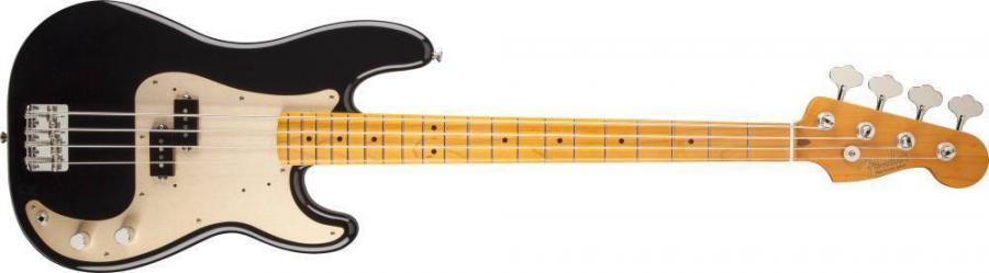 50s Precision Bass® Lacquer, Maple Fingerboard, Black